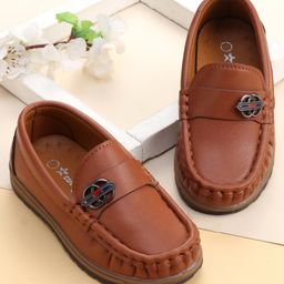Cute Walk by Babyhug Formal  Slip On Shoes - Brown-image-69