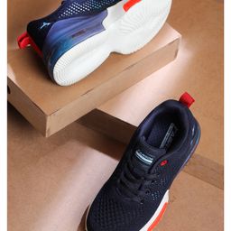 ABROS Mesh Detailed & Colour Blocked Shoes - Navy Blue-picture-28