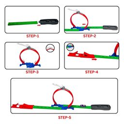 SVE Single Loop Track Racer Car Toy Set for Kids with Launcher Will Make 360° Spin, Inertia Car Racing Track Toy Set - Multicolor image 2