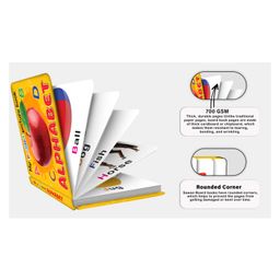 sawan Set of 10 My Padded Picture Book Alphabet and Numbers  Fruits and Vegetables Colours My Body Transport and 100 Words and Animals and Birds - English image 3