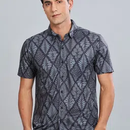 BULLMER Men Standard Opaque Printed Casual Shirt-picture-13