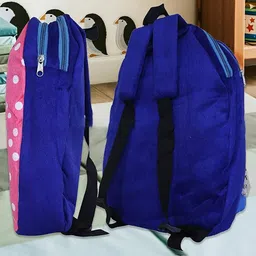 Kuber Industries Unisex Blue & Pink Graphic Backpack image 2