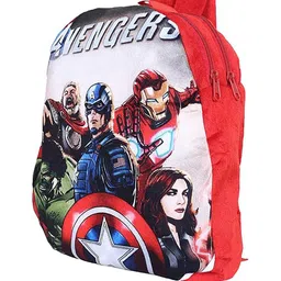 Kuber Industries Unisex Red & Blue Graphic Backpack image 3