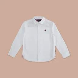 Pantaloons Junior White Cotton Applique Full Sleeves Shirt-picture-42