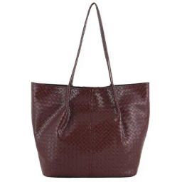 Toteteca Funk Brown Textured Medium Tote Handbag-image-2