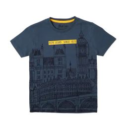 Pepe Jeans Kids Blue Graphic Print T-Shirt-image-65