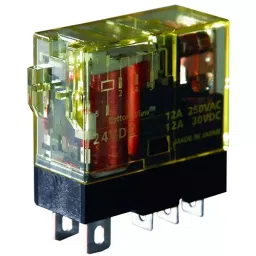 IDEC RELAY, SPDT, 250VAC, 30VDC, 12A, RJ1S-C-D12-34