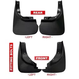 Auto Pearl OE Type Car Heavy Duty Mud Flaps Splash Guards PVC Black Compatible For Chevrolet Sail Uva Sail (Type), MudFlap_Sail_UVA (Set of 4) image 2