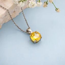GIVA 92.5 Sterling Silver Pendant with Chain for Women-image-6