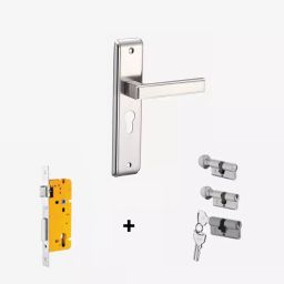 Dorset Kaira ML KAI 254 mm(10 Inch) GMHG Finish Combo Lock Sets With Coin and Knob Cylinder (60mm)-picture-2