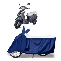 Auto Pearl Two Wheeler Cover for Hero Magnus BS6 - White, Blue-image-97