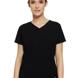 Amante Black Cotton Sports T-Shirt-image-62