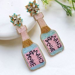 Crunchy Fashion Artificial Beaded Quirky Drop Earrings-picture-39