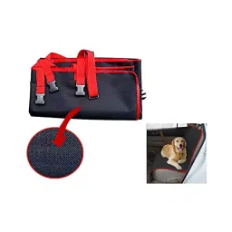 Auto Pearl Polyester Seat Cover Compatible with Fiat 500 Abarth (Red, Black)-23