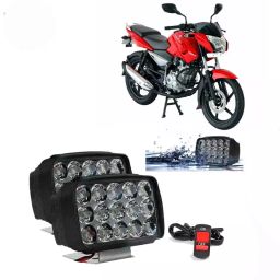 Cartronics 15  LED Fog Light With On/Off Switch   for Bajaj Pulsar 135 LS DTS-i White (Set of 2 Pcs)-30