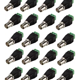 Invento DC Female BNC Connector to Screw Terminal Balun Connector Coaxial Cat5 ISC 1528-5-38