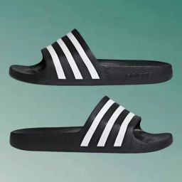 Adidas Men's Adilette Aqua Black Casual Sandals-image-95