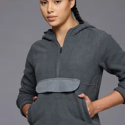 HRX by Hrithik Roshan Hooded Half-Zipper Sweatshirt-image-27