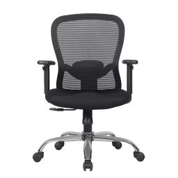 AB Designs Karina MB Medium Back 1D Adjustable Armrest Ergonomic Chair With Smart Synchro Black-13