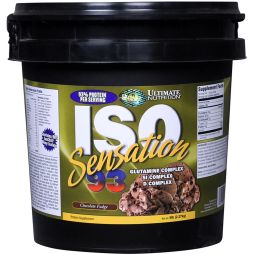 Ultimate Nutrition ISO Sensation 93,  5 lb  Chocolate Fudge -image-94