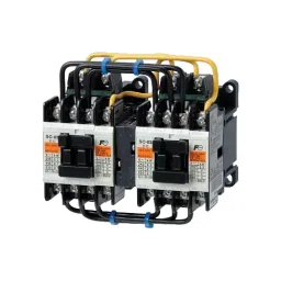 Fuji Electric Reversing Type Electromagnetic Contactor, SC-0RM Coil AC48V 1A×2 image 1