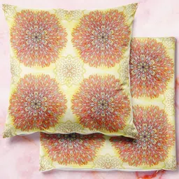 ArtzFolio Multicoloured Set of 2 Velvet Square Cushion Covers-103