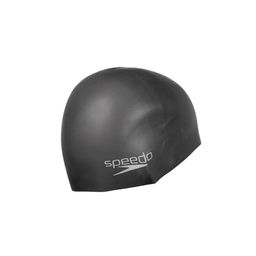 Speedo Unisex Black Flat Silicone Swim Cap image 3