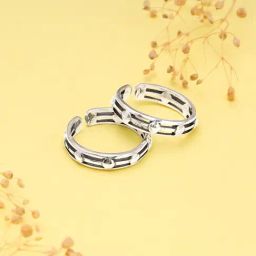 GIVA 92.5 Sterling Silver Band Toe Rings-picture-46