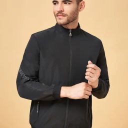 Urban Ranger by Pantaloons Black Regular Fit Printed Jacket-picture-46