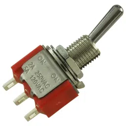 E-SWITCH TOGGLE SWITCH, SPDT, 5A, 120VAC, 28VDC, 100SP1T1B1M1QEH.-7