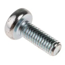 RS PRO Machine Screw M6x16 mm Steel Pozidriv Pan Headed DIN 7985Z, 553683-18