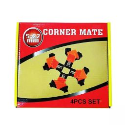 TileMaster Corner Clamp Mat Set 90° 25 mm Throat Depth 2.5 cm Clamping Durable Plastic Black & Orange, TM-21 (Set of 4)-58