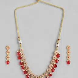 Anouk Gold-Plated Stone Studded Jewellery Set-image-98