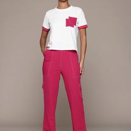 Roadster Women Self Design Co-Ords Set-image-23