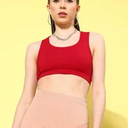 Leading Lady Red Sports Bra-16