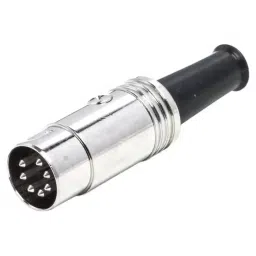 RS PRO 7 pole Din Plug Brass Cable Mount 60 V AC 4 A, 1705549-50