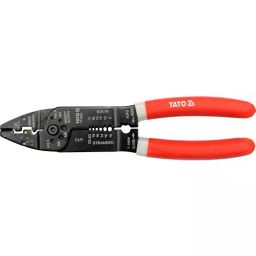 Yato YT-2293 Red and Black Wire Stripping Pliers 215 mm-30