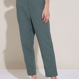 Honey by Pantaloons High Rise Pure Cotton Trousers-image-7