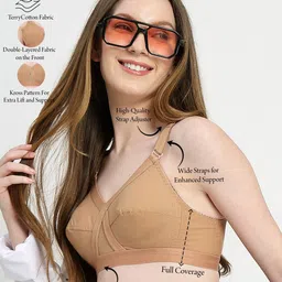 LILY Pack Of 3 Full Coverage Solid Bra image 4