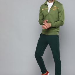 HERE&NOW Men Green Printed Sweatshirt-image-61
