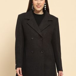 Global Republic Notched Lapel Trench Coat-image-84
