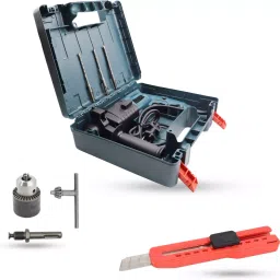 Hillgrove Chuck Size 20 mm Hammer Impact Drill kit with 3 Bits 750 W, HGCM746M1-40