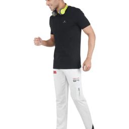 Monte Carlo Ecru Regular Fit Printed Trackpants image 5