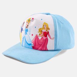 Disney by Babyhug Summer Cap Baby Princess Design Blue- Circumference 51.5 cm-image-29