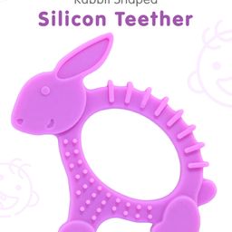 fab n funky Rabbit  Shaped Silicon Teether -Purple-picture-24