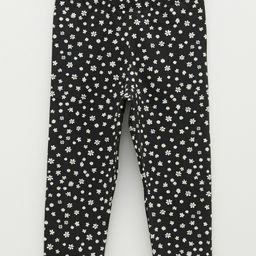LC Waikiki Cotton Elastane Daisy Flower Printed Leggings - Black-image-37