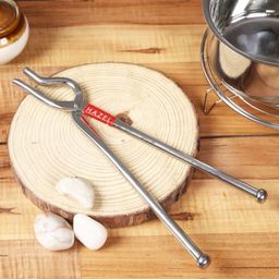 HAZEL Stainless Steel Pakad| Tongs for Kitchen | Silver Utensil Holder|1 Pc Set| Durable and Sturdy Kitchen Tools-image-65