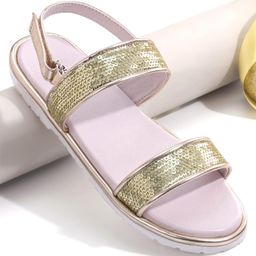 Pine Kids Velcro Closer Sandals with Sequence Design - Lilac-picture-1
