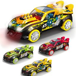 NEGOCIO Rotation child toy 2024 luxury electric transparent gear car toy with music light mist spray- Pack of 1- Color May Vary-9