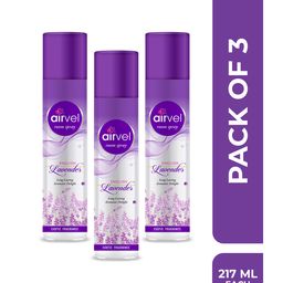 Airvel Lavender Flavour Room Spray Aromatic Fresh Fragrance for Home, Car Perfume Spray 217ml (Pack of 3)-28